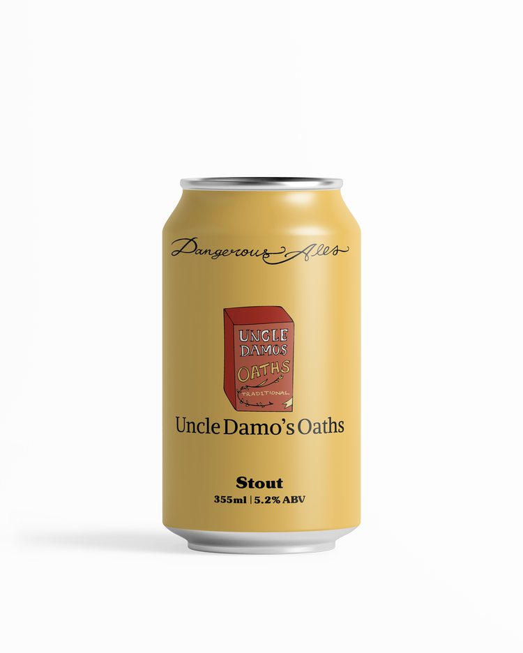 Dangerous Ales 'Uncle Damo's Oaths Oatmeal Stout' Case 16
