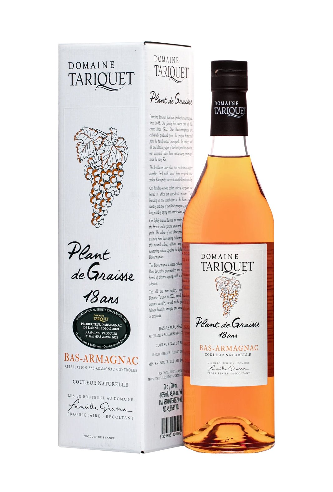 Tariquet Plat De Graisse 18YO BAS-Armagnac
