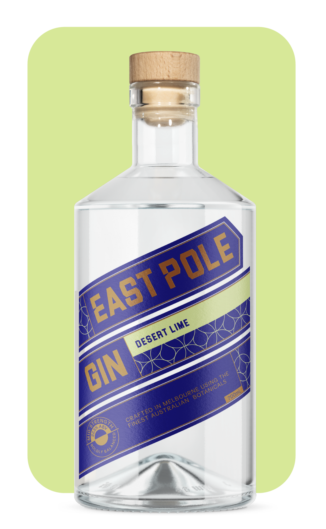 East Pole Mid Strength Desert Lime Gin 700ml 22.3%