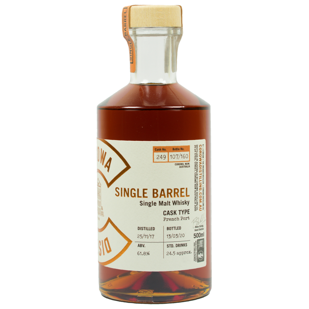 Corowa Distilling Single Barrel French Port 61.8%