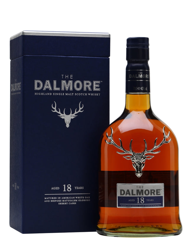Dalmore’s trademark style is luscious notes of orange, chocolate and spices, and the 18 Year Old bottling is a terrific example. Aged in both bourbon and sherry casks, it has seductive notes of vanilla, dark chocolate and candied orange on the nose, followed by a full-bodied, spicy palate of cinnamon and stewed fruit.