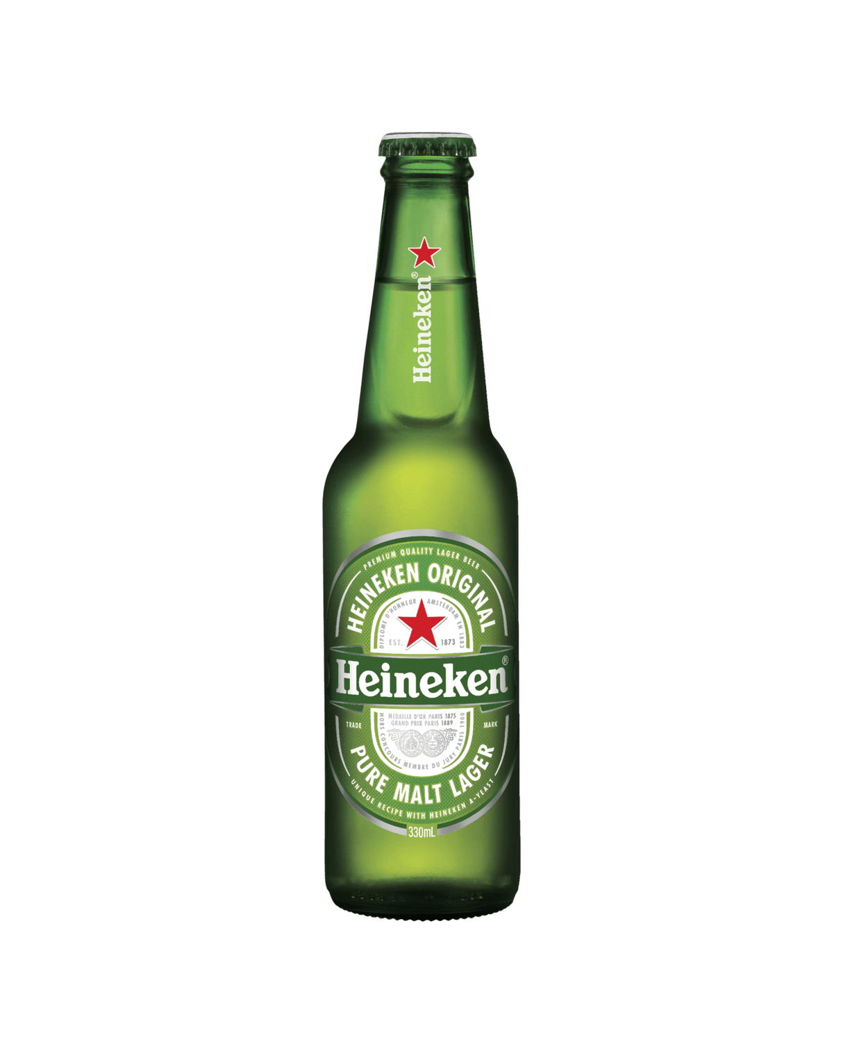 Heineken Lager Bottles 330mL Case 24