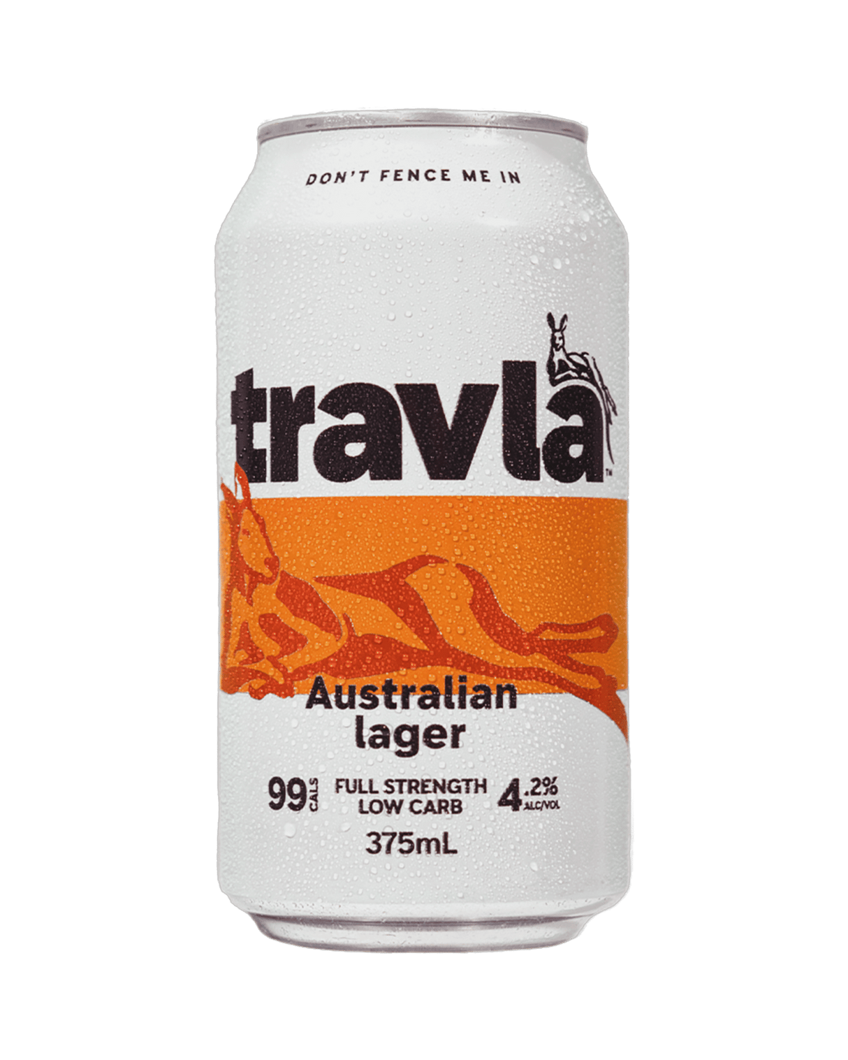 Travla Full Strength Lager Cans 375mL Case 24