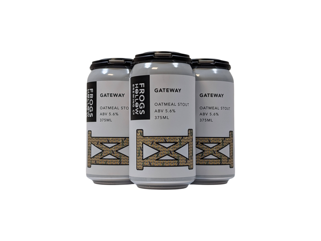 Frogs Hollow Brewing Co. 'Gateway Oatmeal Stout' 375ml Case 24