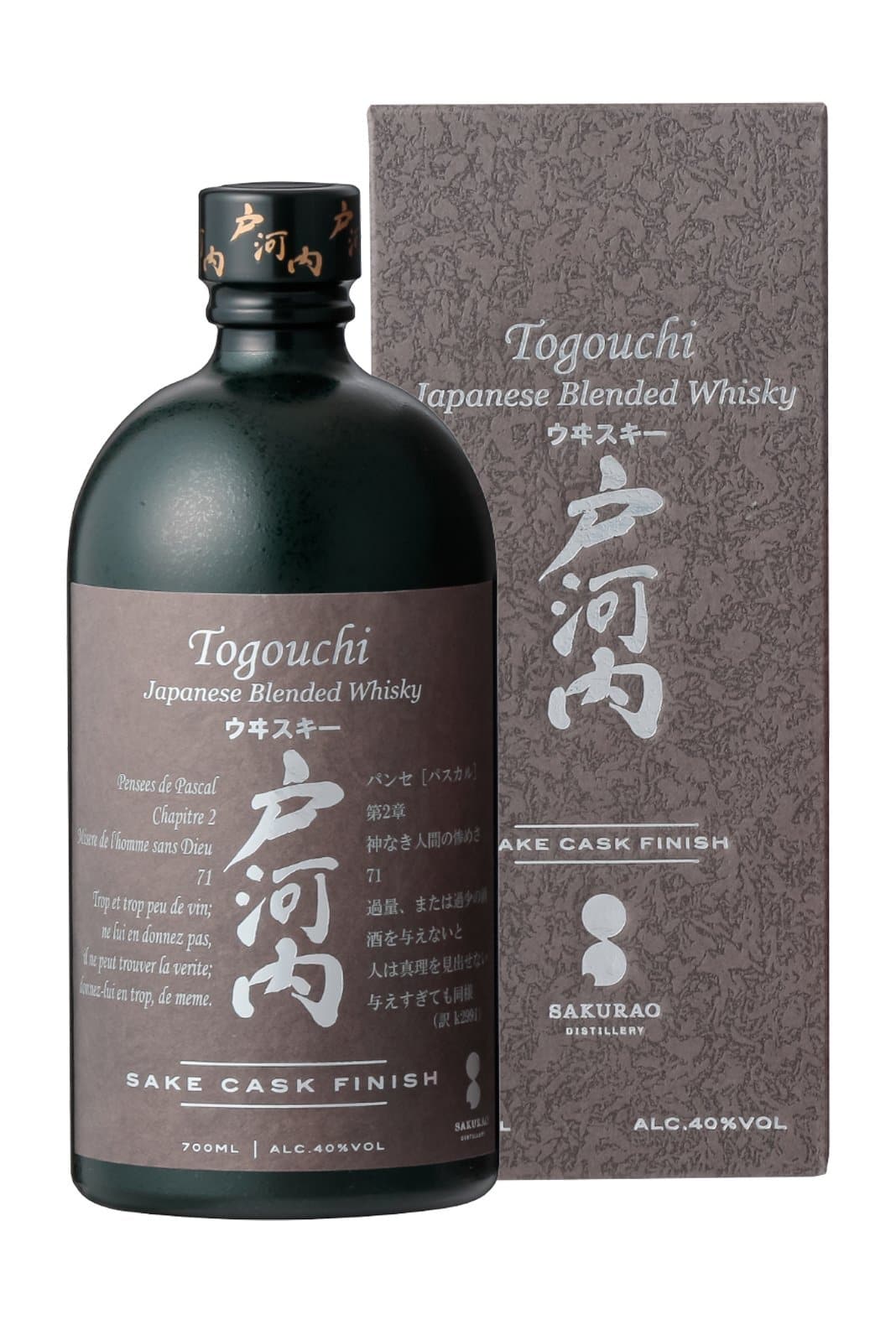 Togouchi Kiwami Sake Finish 40% 700ml