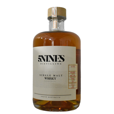 5 Nines Distillery Bourbon cask Liqhtly peated 700ml 44.2%