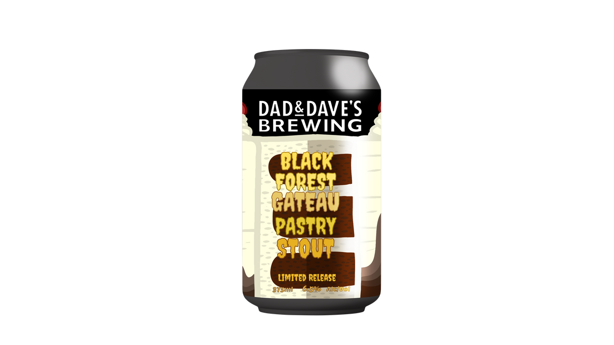 Dad and Daves Black Gateau Pastry Stout  4 Pack