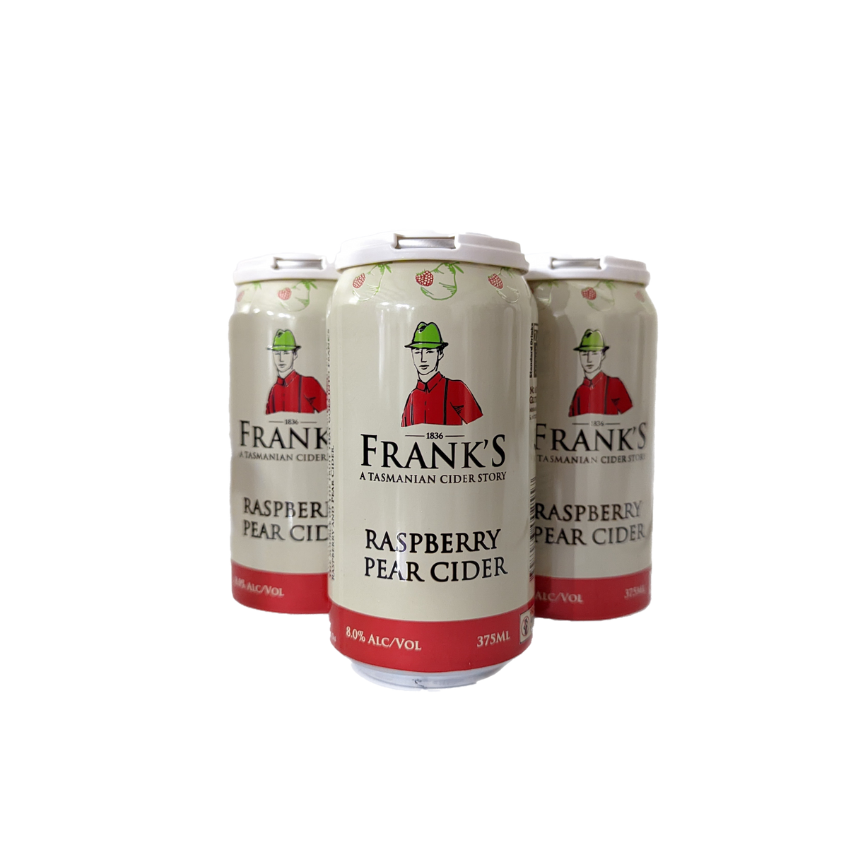 Franks Raspberry and Pear Cans 4 pack