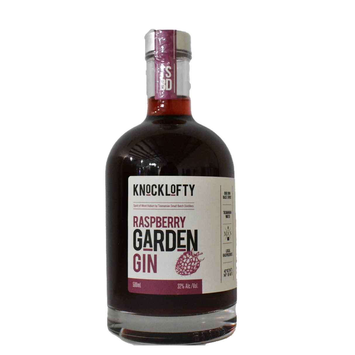 Knocklofty Tasmanian Raspberry Gin 500ml 32%