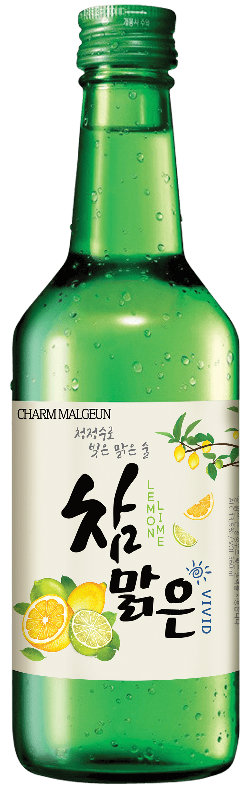 Charm Malgeun Soju Lemon & Lime 13.5% 360ml