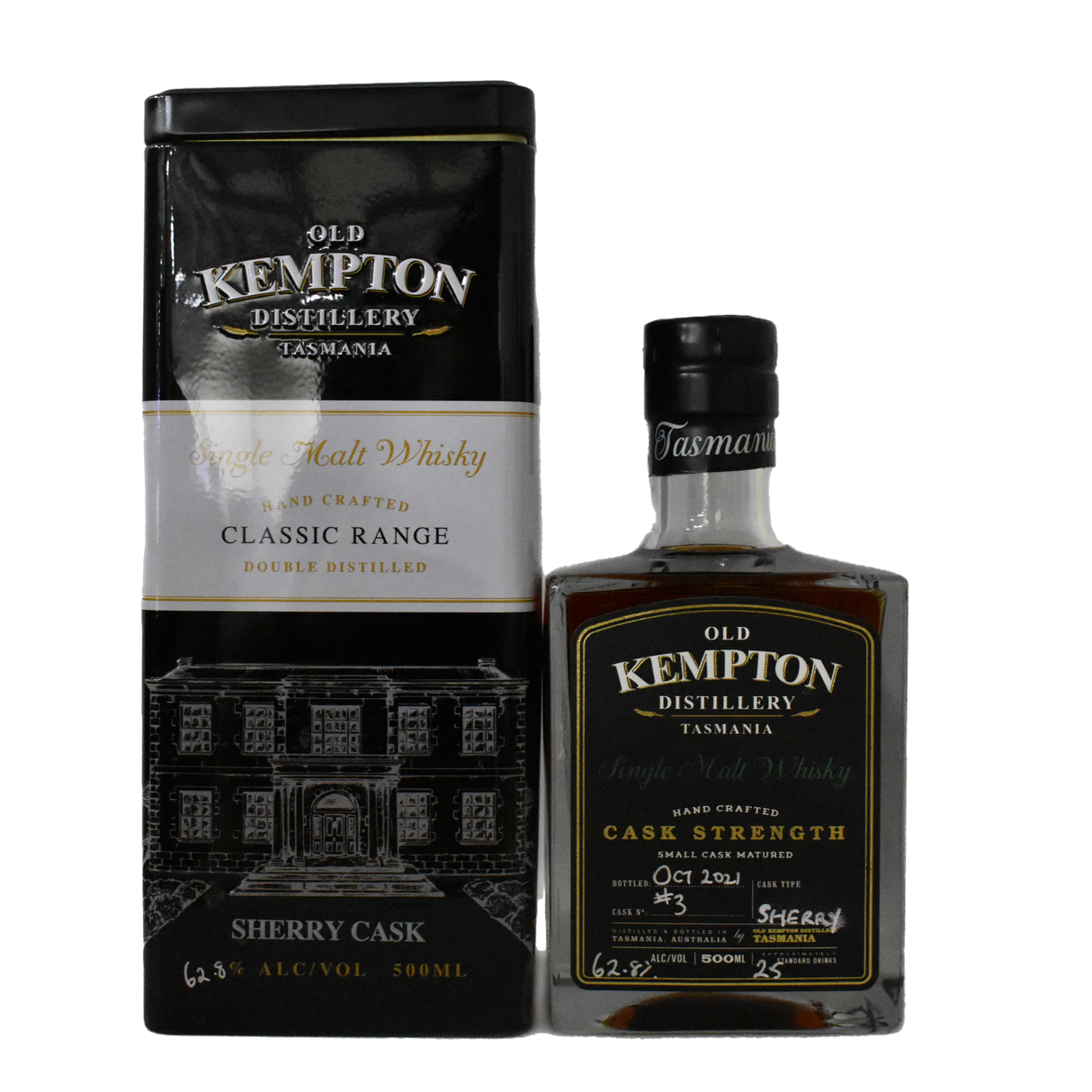 Old Kempton Tasmanian Sherry Cask  Single Malt 500ml 60.9%