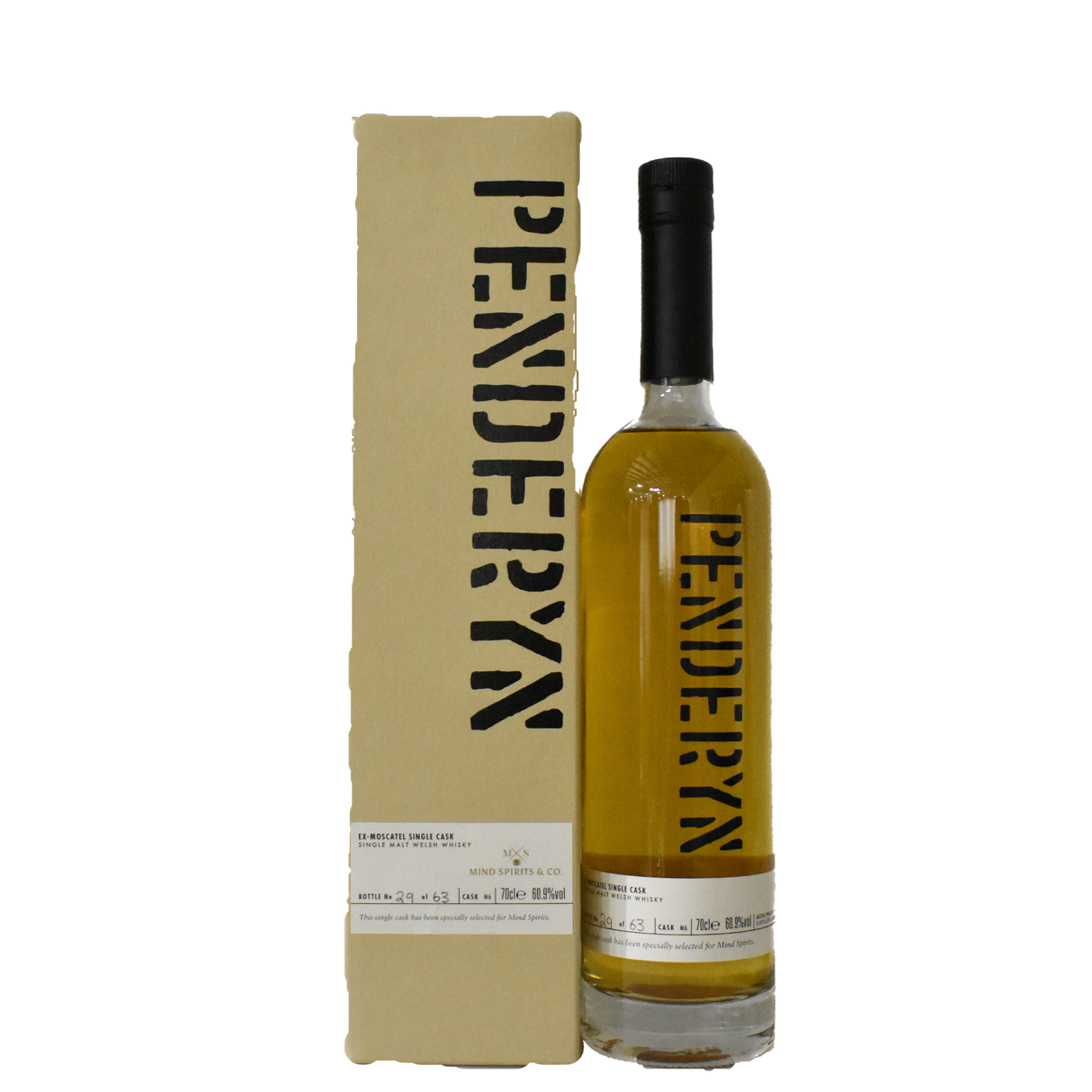 Penderyn Ex Moscatel Cask Single Malt Welsh Whisky 700ml 60.9%%