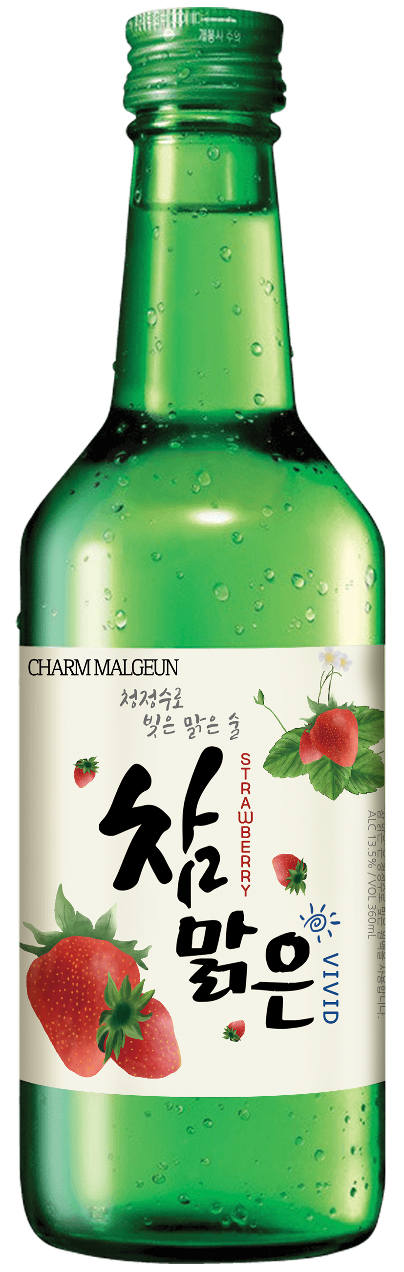 Charm Malgeun Soju Strawberry 13.5% Case 20