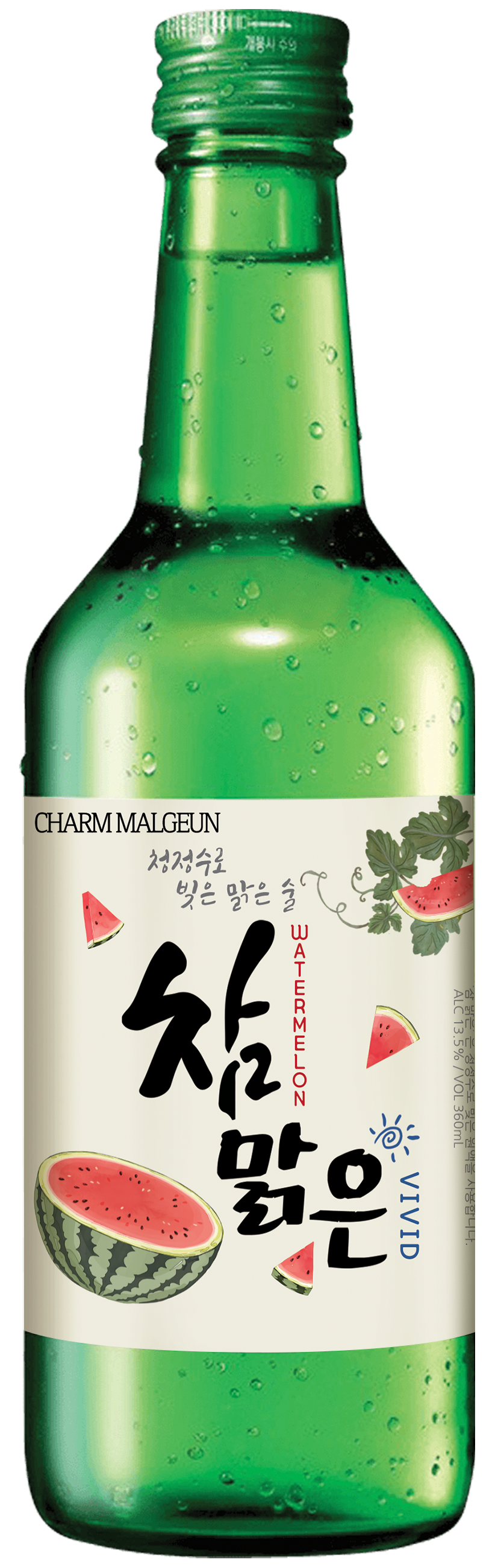 Charm Malgeun Soju Watermelon 13.5% 360ml