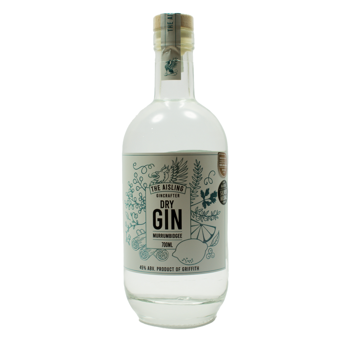 Aisling Dry Gin Murrumbidgee 45%