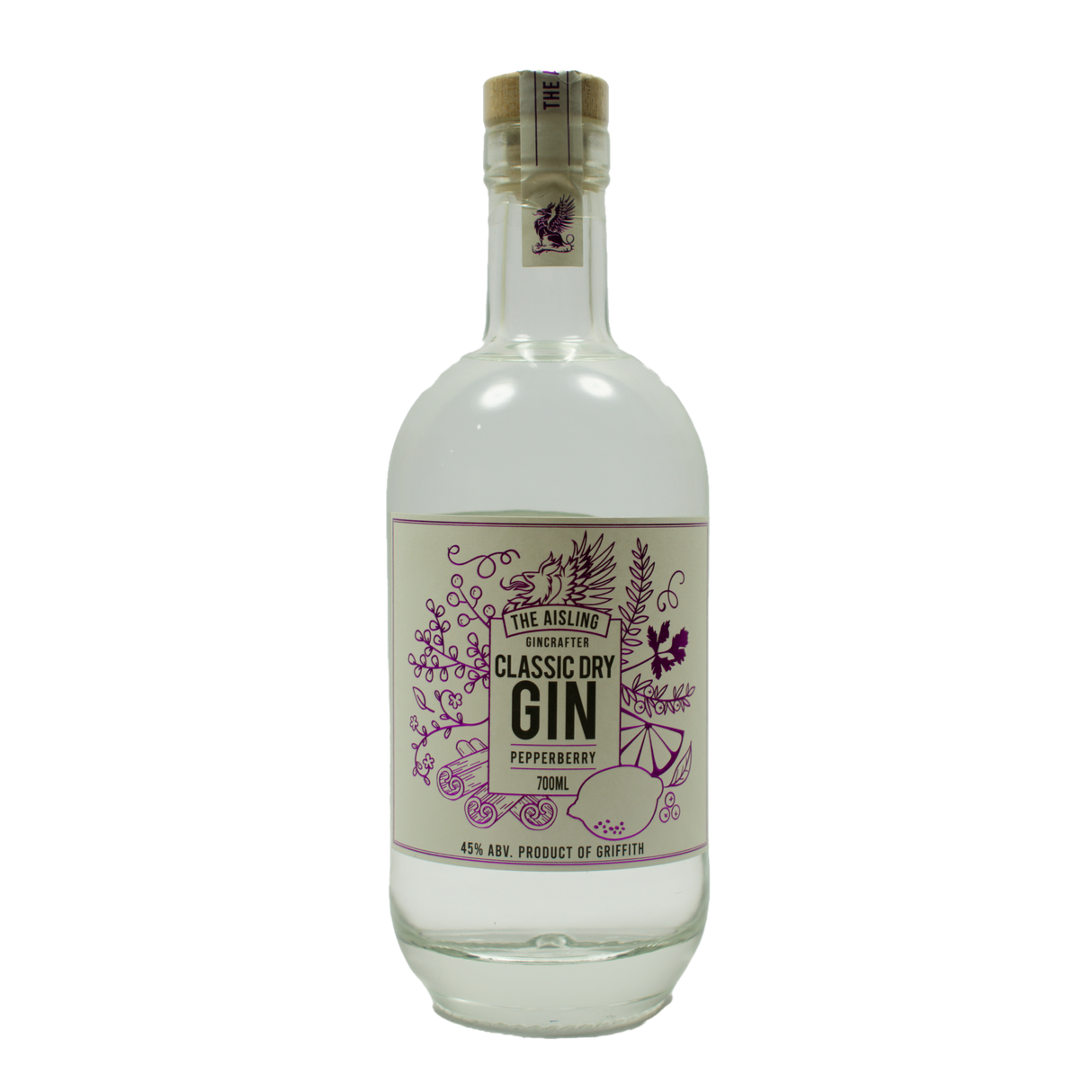 Aisling Classic Dry Pepperberry Gin 45%