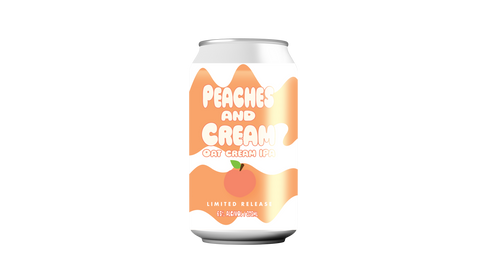 Dad and Daves peaches and Oat Cream IPA 4 Pack